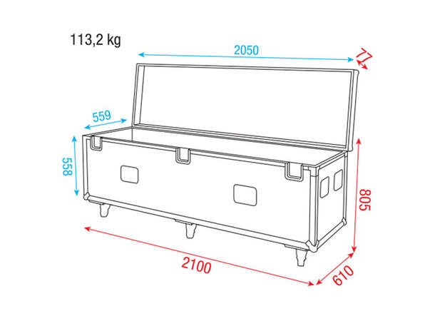 DAP D7556 Pipe & Drape Case 60cm base