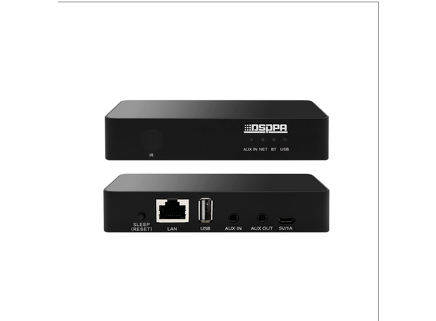 DSPPA DW0235 Wi-Fi Stream Forforsterker Bluetooth, AirPlay, NAS, USB