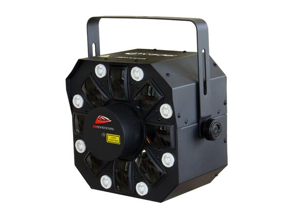 JB SYSTEMS INVADER Lyseffekt 23W led eff. + 200mW red+green laser