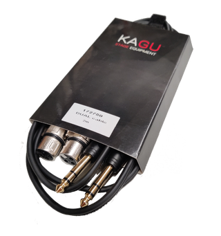 KAGU 2 x XLR hun til 2 X TRS jack 5 meter