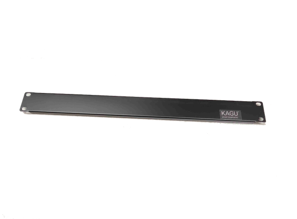 KAGU Blindpanel 1U 19", Stål, Sort