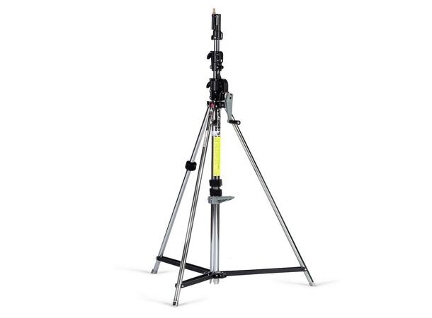 MANFROTTO Geared Wind-Up Stand With Safety Release Cable, Chrome Steel