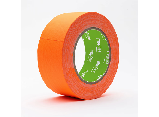 MEGATAPE UT120 ducttape fluorescent 19mm x 25m, orange, writable