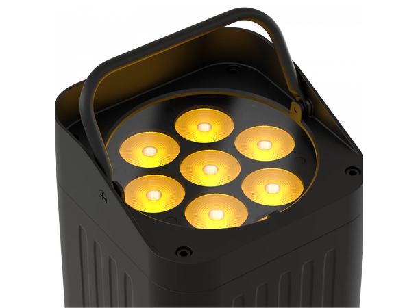 PROLIGHTS Smart BatPlus NEO, IP65 7 x 10W RGB+WW LED, 11°, CRMX, Sort