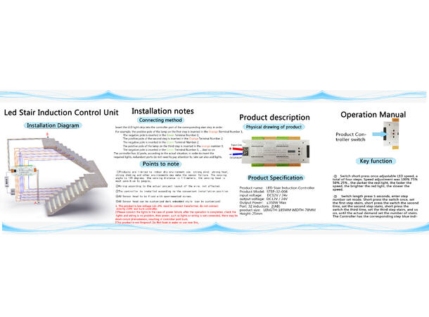 SBL LED Step controller kit 400W, 32 Trinn, Induksjon