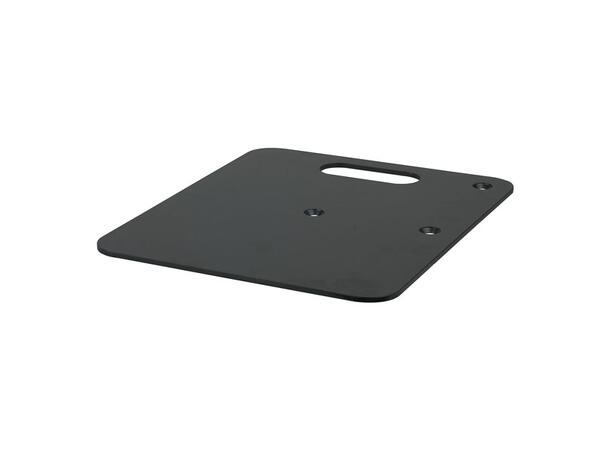 WENTEX 89302 Baseplate 600(l) x 600(w)mm - 14Kg, Black