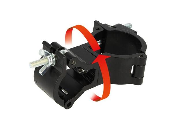 DOUGHTY Swivel Clamp 51mm & 32mm WLL 100kg, Sort