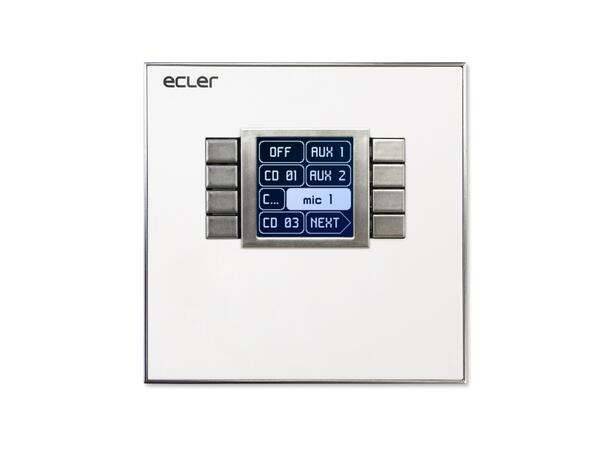 ECLER WPNET8K Veggpanel-kontroller LCD, 8 keys, PoE 