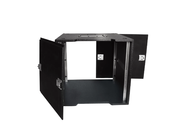 ELUMEN8 Wooden Rack 10U 19", Sort