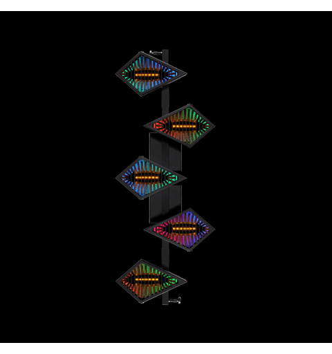PORTMAN ZYAVA Effektbelysning 5 x 60W WW LED, 5 x 32W RGBW LED