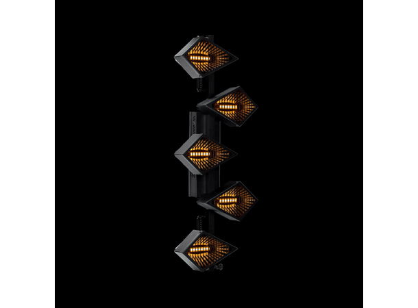 PORTMAN ZYAVA Effektbelysning 5 x 60W WW LED, 5 x 32W RGBW LED 