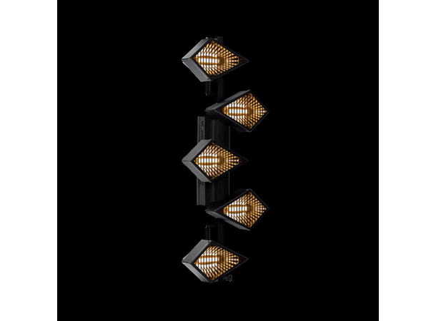 PORTMAN ZYAVA Effektbelysning 5 x 60W WW LED, 5 x 32W RGBW LED 