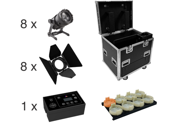 ASTERA QuikPunch Kit 8 x QuikPunc, Ladeplate, Flight, Låvedør