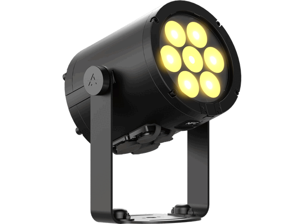 PROLIGHTS Smart Par Neo, IP65 7 x 10W RGB+WW LED, 11°, CRMX, Sort 