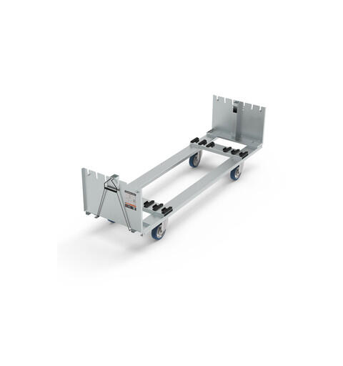 ADMIRAL Stage deck dolly 2m, unassembled 4 x Swivel castor 125mm with brake
