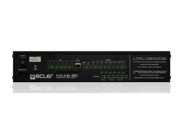 ECLER NXA 6-80 Nettverksforsterker 6 x 80W, DSP 