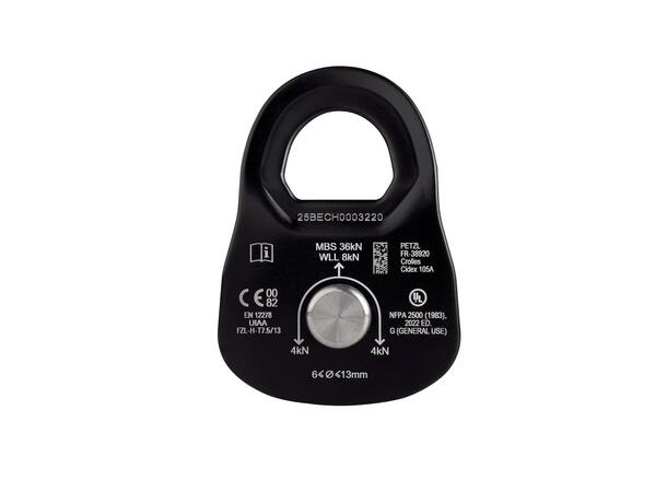 PETZL RESCUE M Trinse Sort, for 6-13mm tau 
