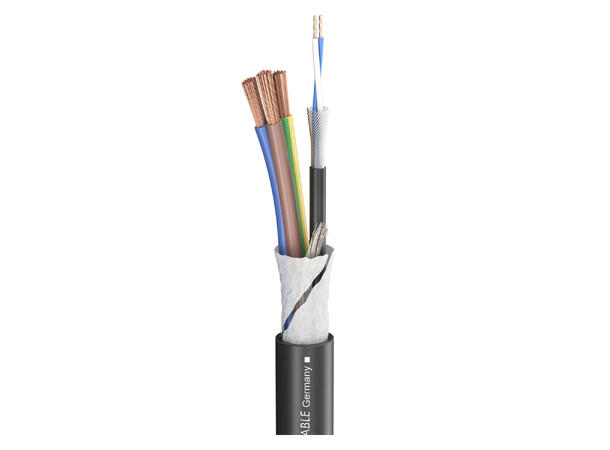 SOMMER Monolith 1 compact Hybridkabel 100m, pwr: 3x 1,50 mm², DMX: 2x 0,14 mm² 