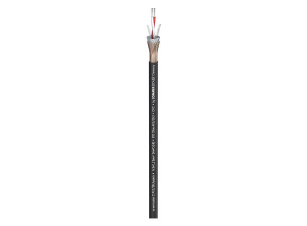 SOMMER Semicolon 2 AES/EBU DMX-kabel 100m, 2 x 0,22 mm², PVC Ø 5,00 mm, sort 