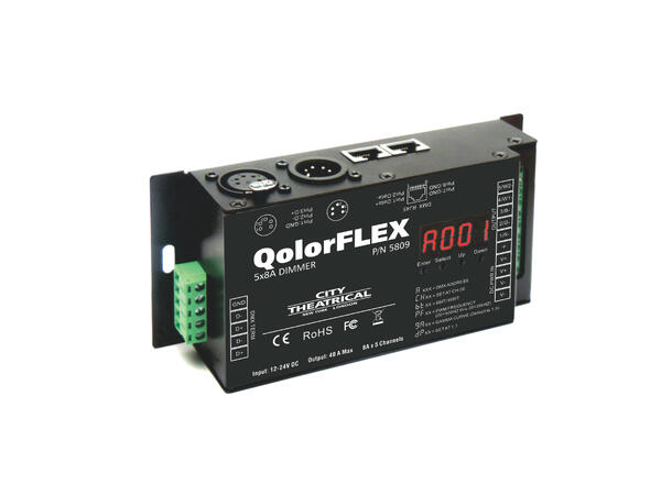 CITY THEATRICAL QolorFlex 5x8A Dimmer 40A