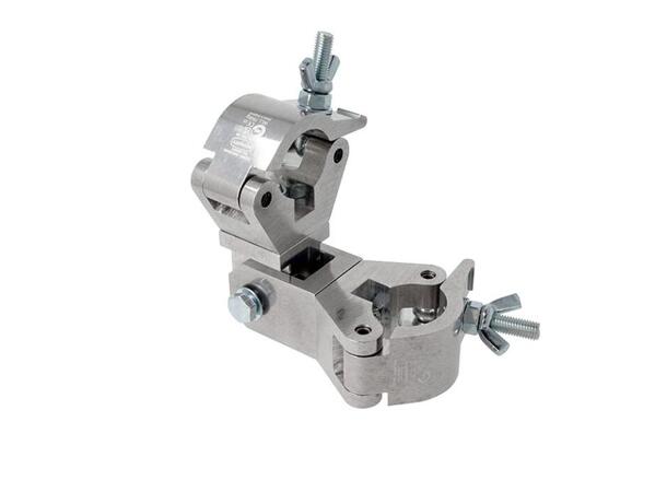 DOUGHTY T57250 Pivot hinge with Clamps SWL 750kg, M12, Alu 