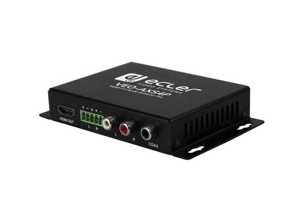 ECLER VEO-AXS4P HDMI Audio Extractor HDMI audio extractor, RCA/bal + S/PDIF 