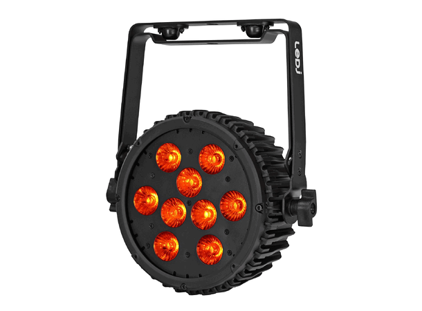 LEDJ Intense LED Slim Par 9 x 10W RGBWA LED, 25°, True1 