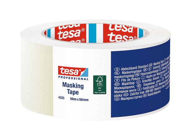 TESA 4325 Professionell maskeringstape 50mm x 50m 