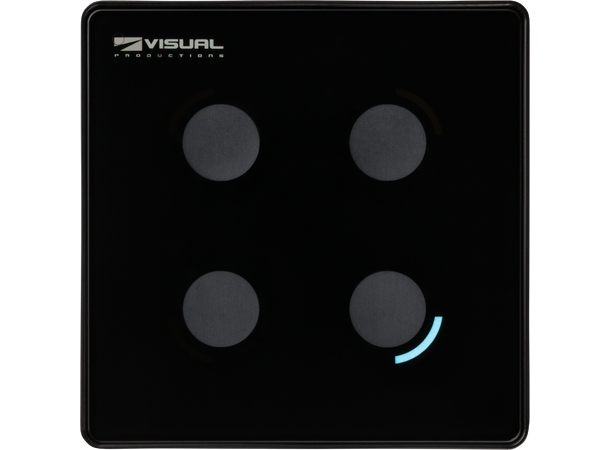 VISUAL PRODUCTIONS B4 NET Panel Veggpanel med 4 programmerbare knapper