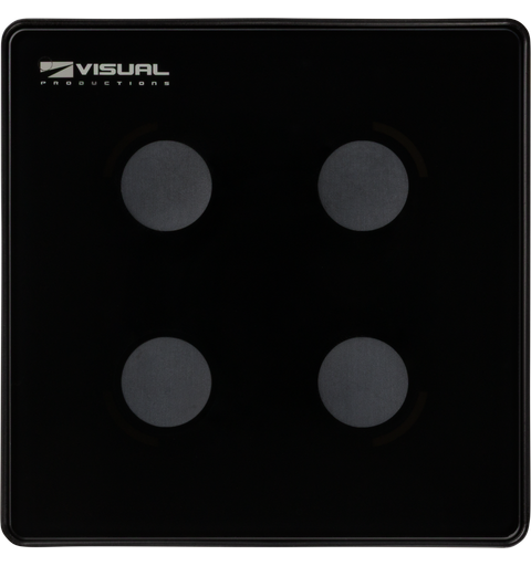 VISUAL PRODUCTIONS NetPanel B4 Veggpanel med 4 programmerbare knapper