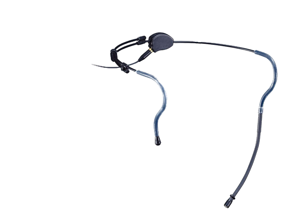 JTS CM-214T Small hodebøylemikrofon omni Sort, Utskiftbar kabel