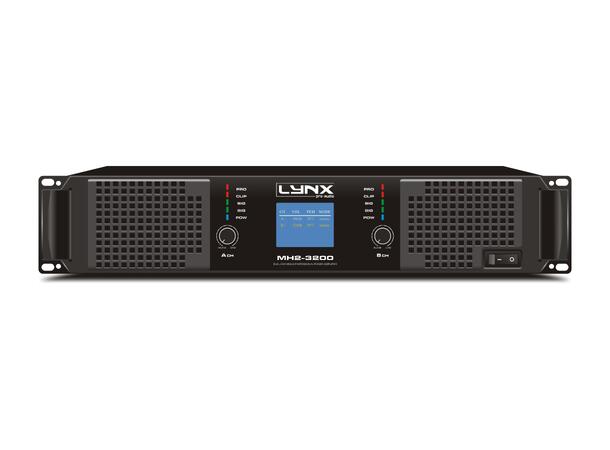 LYNX MH2-3200 Forsterker 2 x 1600W @4Ohm, DSP