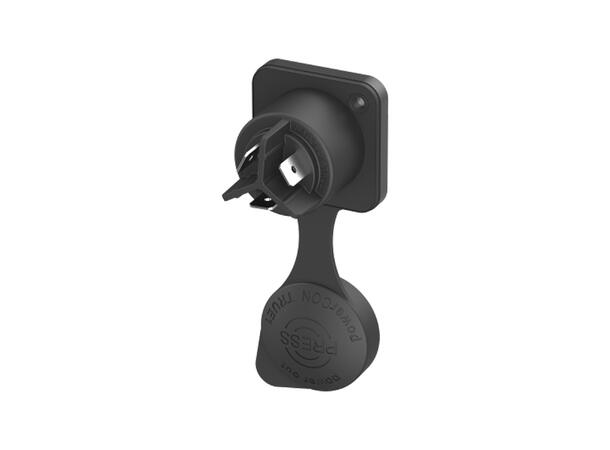 NEUTRIK NAC3FPX-TRUE1 chassis Sort, strøm ut 