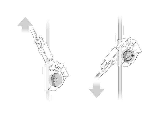 PETZL ASAP Løpebrems for tau Ikke låsbar, for 10-13mm tau 