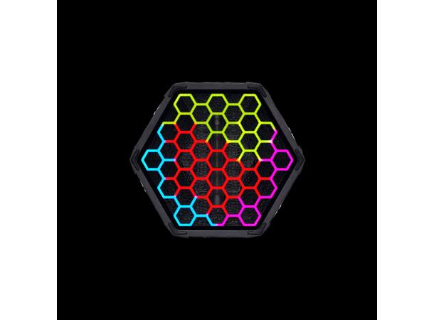 PORTMAN HEXY Effektbelysning, IP65 120W WW + 90WRGB LED, 30WRGB LED Mesh 
