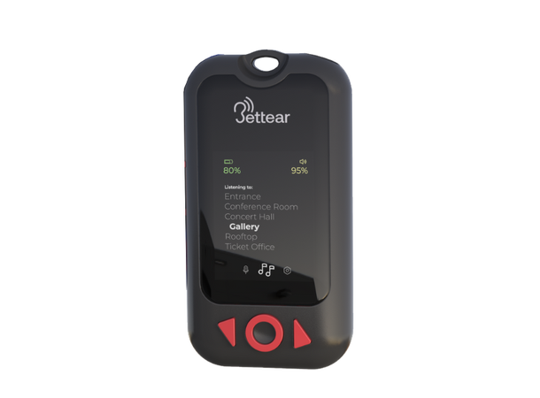 BETTEAR B-RTX Auracast™ Receiver NFC Sort 