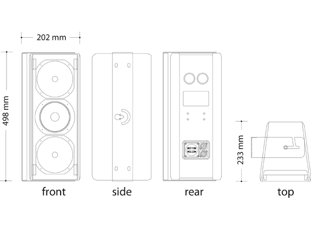DAD ARK206MP 2-veis høyttaler, DEMOVARE! NB! DEMOVARE