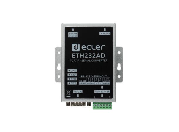 ECLER ETH232AD Seriell/Ethernet-adapter RS-232/422/485  Ethernet 
