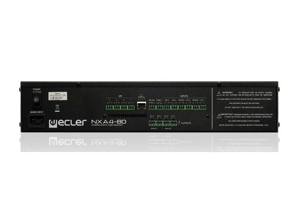 ECLER NXA 4-80 Nettverksforsterker 4 x 80W, DSP 