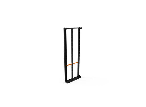 ADMIRAL Slim-line panel H183 x W60cm With Center bracket, rubber handle, Sort