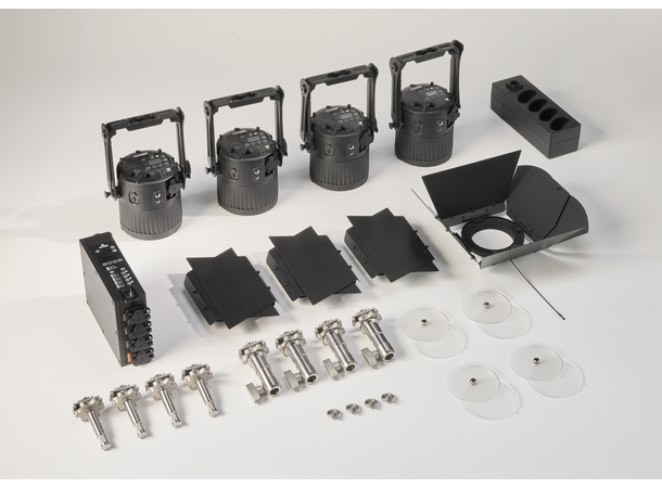 ASTERA AST-QUKBM-STD Quikbeam Kit 4xQuikBeam, Låvedører, Case