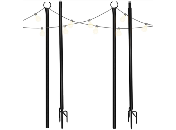 BEKAFUN Stolpe for lyslenke 2,6m, 2-pakning 