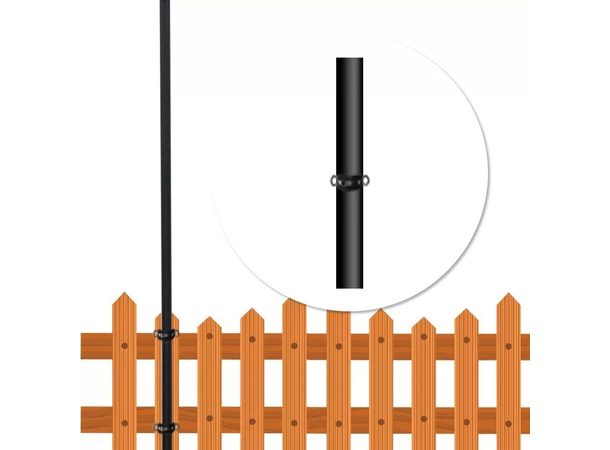 BEKAFUN Stolpe for lyslenke 2,6m, 2-pakning 
