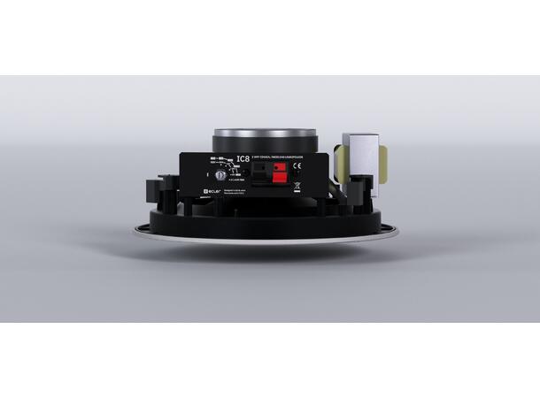ECLER IC8i Himlingshøyttaler 8", 60W, 70/100V, Hvit 