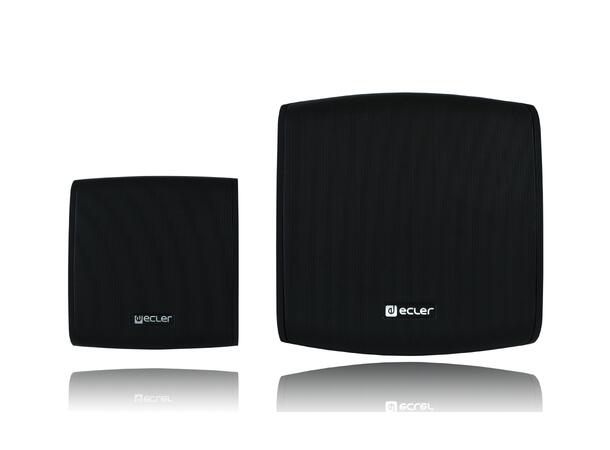 ECLER eMOTUS8ODBK Miljøhøyttaler 8", 100W, 70/100V, IP65, Sort 