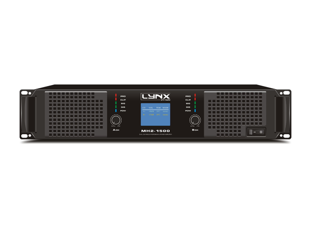 LYNX MH2-1500 Forsterker 2 x 750W @4Ohm, DSP