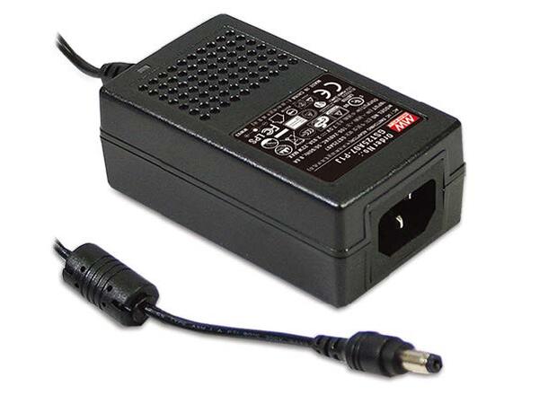 MEANWELL Strømforsyning 12VDC 25W 2.55A, Mascot plug