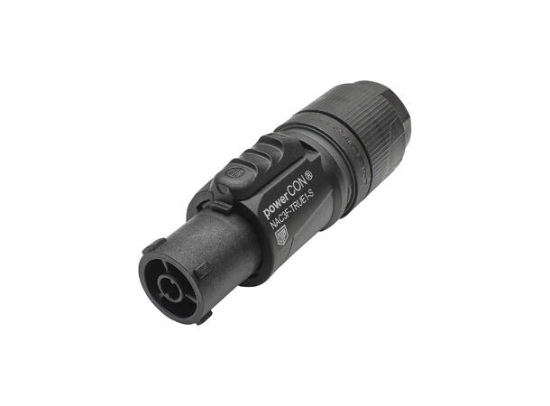 NEUTRIK NAC3F-TRUE1-S Hun Sort, Strøm inn 
