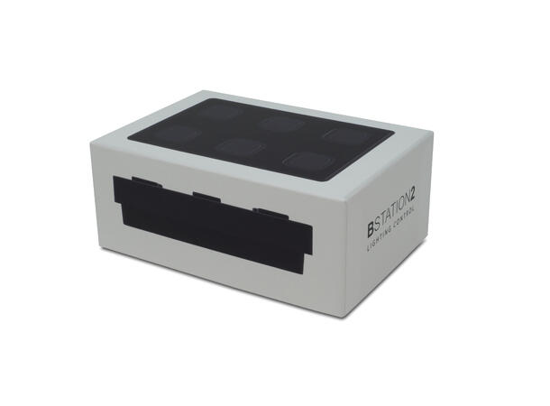 VISUAL PRODUCTIONS B-STATION2, Demomodel Veggpanel med 6 programmerbare knapper