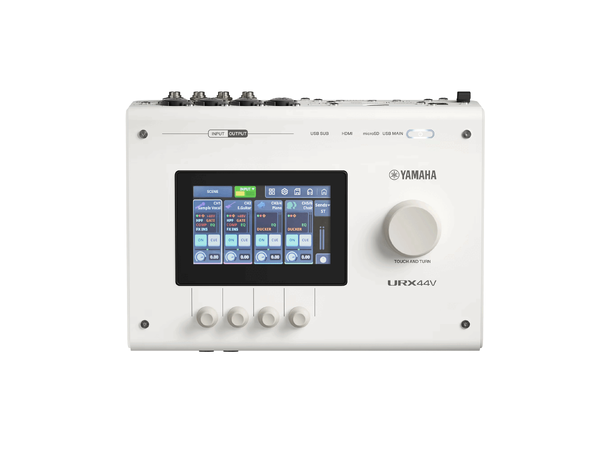 YAMAHA URX44V Lydkort 6 Inn, 4 Ut, USB-C, Touch,HDMI I/O, Hvit